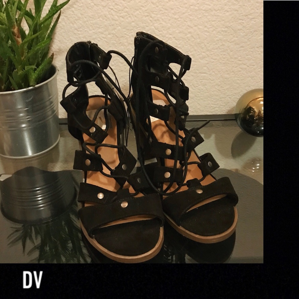 Lace Up Heel Sandals